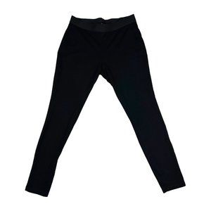 Eileen Fisher Petite XSP PP Black Stretch Elastic Waist Ankle Legging The System